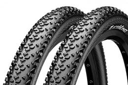 Continental Mountainbike-Reifen 2 Stück 26 Zoll CONTINENTAL Fahrrad Reifen 26 x 2.0 Race King 50-559 Mantel Decke tire schwarz