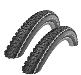 2 x Schwalbe Mountainbike-Reifen 2 x Schwalbe Rapid Rob Fahrrad-Reifen Decke weißer Streifen 57-584 (27, 5 x 2, 25)