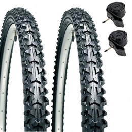  Mountainbike-Reifen CST Eiger Mountain Bike Tyres 26" x 1.95" (PAIR) & Presta Inner Tubes