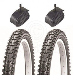 Vancom Ersatzteiles Fahrradreifen für Mountainbike, inklusive Schläuchen mit Schraderventil, 66 x 4.95 cm, 2 Stück
