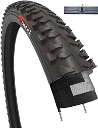 Fincci Mountainbike-Reifen Fincci Set 20 x 1, 75 Zoll 47-406 Reifen mit Schrader Schlauch für BMX MTB Mountain Offroad oder Kinder Fahrrad