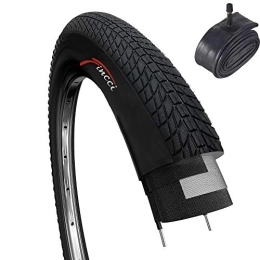 Fincci Mountainbike-Reifen Fincci Set Reifen 20 x 1, 75 Zoll Mantel 47-406 mit Schrader Schlauch für BMX Fahrradmantel MTB oder Kinder Fahrrad 20x1.75 Fahrradreifen