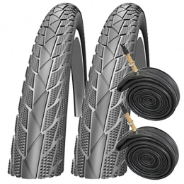 Impac Ersatzteiles Impac Streetpac 26" x 1.75 Mountain Bike Tyres with Presta Tubes (Pair)
