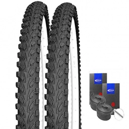 Kenda Mountainbike-Reifen KENDA Set: 2 x K898 schwarz MTB Reifen 26x1.95 + Schwalbe SCHLÄUCHE Autoventil
