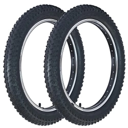 MAKELEN 2 Stück Fat Bike Reifen 66 x 10,2 cm starker Griff kompatibel Ersatz Fahrradreifen für Mountainbike Schnee und Strand Fahrrad