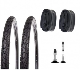 P4B Mountainbike-Reifen P4B | 2X 28 Zoll Fahrradreifen (35-622) mit DV Schläuchen in Schwarz | 28 x 1 3 / 8 x1 5 / 8 | Reifen mit Pannenschutz für langanhaltenden Fahrspaß und weniger Reifenschäden