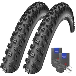 Reifenset Mountainbike-Reifen Reifenset : 2 x Schwalbe Tough Tom MTB-Reifen Stollenprofil 29x2.25 / 57-622 + Schwalbe SCHLÄUCHE Autoventil
