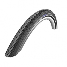 Schwalbe Mountainbike-Reifen Schwalbe Fahrradreifen Marathon Plus 26 x 1.75 Reifen, schwarz mit reflektierendem Streifen, STANDARD
