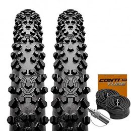 Set Conti Mountainbike-Reifen Set: 2 x Continental Vertical MTB Reifen 26x2.30 / 57-559 + 2 Conti Schläuche Dunlopventil