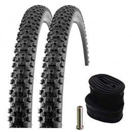 Reifenset Mountainbike-Reifen Set: 2 x Kenda Kadre K-Shield Pannenschutz Reifen 27, 5x2.20 / 54-584 + Conti SCHLÄUCHE Autoventil
