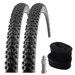 Reifenset Mountainbike-Reifen Set: 2 x Kenda Kadre K-Shield Pannenschutz Reifen 27, 5x2.20 / 54-584 + Schwalbe SCHLÄUCHE Dunlopventil