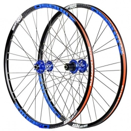 LHLCG Mountainbike-Räder 26"Mountain Bike Wheel Ultra Light 72 Ring Quick Release 4 Palin Aluminum Alloy Wheels, Black / Blue