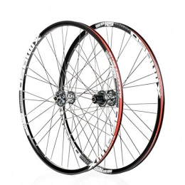 LHLCG Mountainbike-Räder 26"Mountain Bike Wheel Ultra Light 72 Ring Quick Release 4 Palin Aluminum Alloy Wheels, Black / Gray
