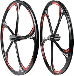 ZLJ Ersatzteiles 26-Zoll-Mountainbike-Radsatz Doppelwandige Felge Ultraleichte Scheibenbremse aus Aluminiumlegierung für 7 / 8 / 9 / 10 / 11 Speed ​​Freewheel Cycling Wheels