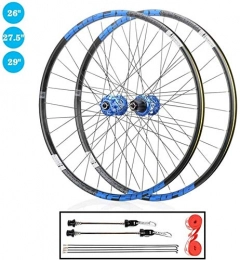 BZLLW Ersatzteiles BZLLW Fahrrad-Rad, 26 / 27, 5 / 29inch Mountain Bike Wheel Set QR Double Wall Rim Sealed Bearing Scheibenbremsnabe, for 1, 7-2, 4" Reifen 8-12 Geschwindigkeit Cassette (Size : 27.5in)