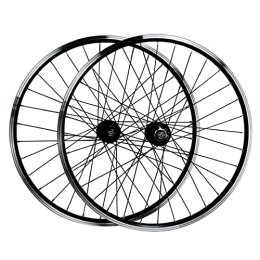 DYSY Ersatzteiles DYSY 26 Zoll 27, 5" V-Bremse Fahrradradsatz MTB Aluminiumlegierung 29 Zoll Mountainbike Räder 32 Loch für 7 / 8 / 9 / 10 / 11 Speed Laufräder (Farbe : Black, Size : 26 inch)
