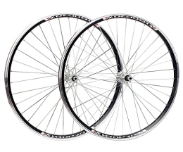 Generic Mountainbike-Räder Generic Mountainbike-Laufradsatz 700C 26-Zoll-Rim V-Bremsräder Schnellspannnabe für 6 / 7 / 8s rotierendes Schwungrad (Color : Black hub, Size : 700C) (S