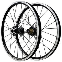 NEZIAN Mountainbike-Räder Laufradsatz 20 / 22 Zoll MTB Doppelwandig Aluminiumlegierung Felge Cheiben / Felgen Bremse 24H 7-12 Geschwindigkeit Schnellspanner 6 Klaue CNC (Color : A, Size : 22inch)