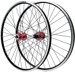 FOXZY Ersatzteiles Laufradsatz 26 / 27, 5 / 29 Zoll V-Scheibenbremsradsatz Schnellspanner-Fahrradräder Mountainbike-Felgen 32H-Räder (Color : Rosso, Size : 26inch)