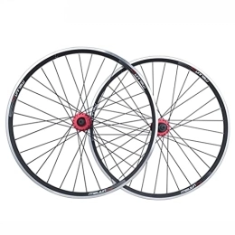 NEZIAN Mountainbike-Räder Laufradsatz 26 Zoll MTB Doppelwandig Aluminiumlegierung Felge V-Brakes / Scheibenbremse 32 Loch 7 / 8 / 9 / 10 Geschwindigkeit QR (Color : Black)
