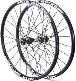 LIMQ Ersatzteiles LIMQ Mountain Bike Wheel Set Aluminum Alloy Ultralight Wheels Black Spokes Blacks Circle