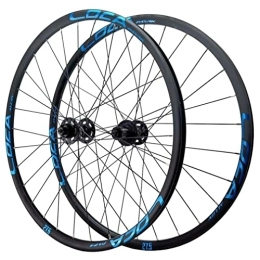 LAVSENA Ersatzteiles Mountainbike Laufradsatz 26 / 27.5 / 29 Zoll MTB Fahrrad Centerlock Scheibenbremsen Laufrads Felge Schnellspanner Nabe 28 Loch Für 7 / 8 / 9 / 10 / 11 / 12 Geschwindigkeit Kassette ( Color : Blue , Size : 27.5'' )