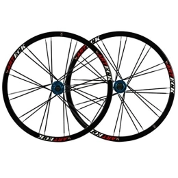 NEZIAN Mountainbike-Räder Mountainbike Laufradsatz 26inch Doppelwandig Aluminiumlegierung Fahrrad Laufräder Scheibenbremse Radsatz Schnellspanner 7-10 Geschwindigkeit (Color : Blue)
