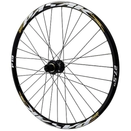 MYKINY Mountainbike-Räder MYKINY Mountainbike-Hinterräder, Aluminiumlegierung, Sechs-Nagel-Scheibenbremse, Schnellspanner Rad Anzug for 26 / 27, 5 / 29 Zoll * 1, 25–2, 5 Zoll Reifen Wheels (Color : Black hub, Size : 27.5inch)