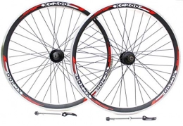 TKM / QUANDO / REDNECK Mountainbike-Räder Redneck XC1 Räder für Mountainbikes, geeignet für Scheibenbremsen und vbrake-Bremsscheiben, 7-, 8-, 9-, 10-Gänge-Zahnkranzkassettentyp, doppelwandig, V-förmige Felgen, 66 cm (26 Zoll), 26-MTB-STDDSK CASS F+R, 26" FRONT + REAR