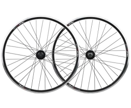 SHKJ Mountainbike-Räder SHKJ 20 '' BMX-Laufradsatz 26"Mountainbike-Laufradsatz MTB-Doppelwandfelge V / Scheibenbremse Fahrradräder QR-Nabe, for 8-10-Gang-Spiralschwungrad (Color : 26'' Black)