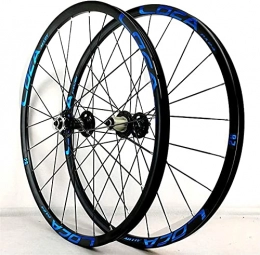 UPPVTE Ersatzteiles UPPVTE 26 / 27, 5 / 29 Zoll Bike-Räder, 11 Geschwindigkeit MTB Rim Racing Bike-Radsatz Schnellverschluss 24 Speichen für Hybrid / Mountainbike Wheels (Color : B-Blue, Size : 29inch)