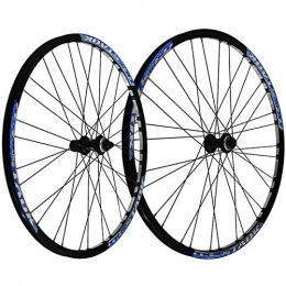 Zatnec Mountainbike-Räder Zatnec 27.5 Zoll Fahrrad Laufradsatz Laufrad Scheibenbremse Schnelle Veröffentlichung Center Locking Hub Doppelwandige MTB-Felge Für 7, 8, 9 Geschwindigkeit (Color : Blue)
