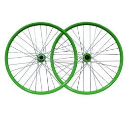 ZCXBHD Mountainbike-Räder ZCXBHD Mountainbike-Räder, 66 cm, 3D, hohe Festigkeit, Aluminiumlegierung, Rad, Schnellspanner, Scheibenbremsen, 32H, passend für 7-10-Gang-Kassette, 2359 g (Farbe: Grün)