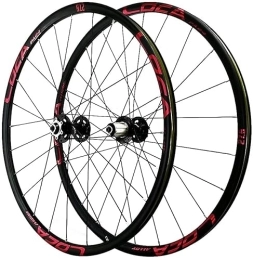 ZECHAO Ersatzteiles ZECHAO Mountainbike-Rad-Set, Aluminiumlegierung Radfahren-Räder Ultraleicht 26 / 27, 5 / 29-Zoll-Fahrrad-Scheibenbremse Quick Release Front + Hinterrad Wheelset (Color : Red-2, Size : 27.5INCH)