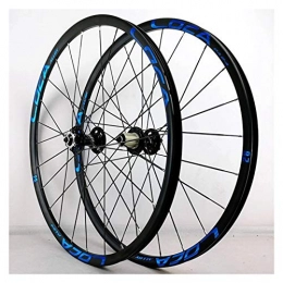 ZFF Mountainbike-Räder ZFF 26 / 27, 5 In MTB Laufradsatz Vorderrad & Hinterrad Räder Scheibenbremse Ultraleicht Aluminiumlegierung Schnellspanner 24H 8 / 9 / 10 / 11 / 12 Fach (Color : Blue, Size : 26in)