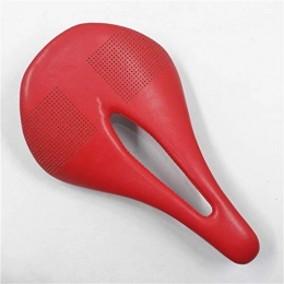 Aaren Ersatzteiles Aaren Memory-Foam-Fahrrad-Sitzkissen mit Kissen aus Leder Mountain Bike Sitzwasserdicht und atmungsaktiv Hohe Leistung (Color : Red)