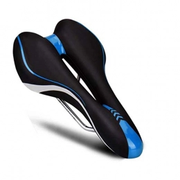 Adesign Ersatzteiles Adesign Fahrradsattel, Fahrradsitz mit weichem Kissen, verdicken erweiterte Memory Foam Sattel Universal Fit für Straßenstädter Fahrräder, Mountainbike (Color : Blue)