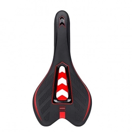AMRT Ersatzteiles AMRT Fahrradsattel, stoßdämpfend, atmungsaktiv, bequem, geeignet für die meisten Mountainbikes, geeignet für Mountainbikes, Farbe: Rot, Größe: 27, 5 x 15, 5 cm