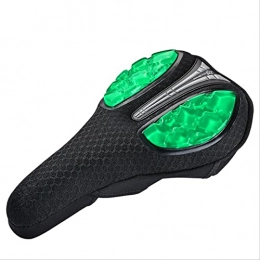 N\A Mountainbike-Sitzes Cycling Bicycle Liquid Silicone Gel Front Saddle Cover Mountain MTB Road Bike Soft Comfortable Cushion Seat Cover A A Green