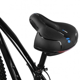 Demeras Mountainbike-Sitzes Demeras Fahrradsitzkissen, atmungsaktiv, Dicker Fahrradsattel, hochreflektierende Paste, hohe Dichte, elastisch für das Radfahren(188 schwarz blau)