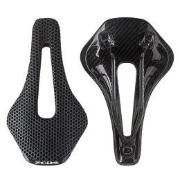 EVOSID Fahrradsattel mit 3D-Druck, 150 mm, leicht/weich/atmungsaktiv/wasserdicht, Unisex, Sitzpolster für City MTB Fahrrad (Kohlefaser)