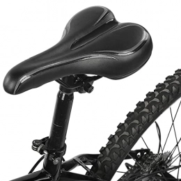 LIKJ Mountainbike-Sitzes Fahrradsitz, Mountainbike-Sitz Weich und Anti-Deformation Einfach zu installieren und zu verwenden für Faltrad für Mountainbike(black, 112 saddle)