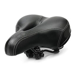 HNZZ Mountainbike-Sitzes HNZZ Fahrrad Radfahren Big Bum-Sattel-Sitz-Straße MTB Bike Breite Soft Pad Comfort Cushion (Color : Black)