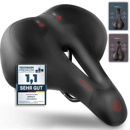 Impact® Fahrradsattel Herren & Damen [ComfortFit] - Bequemer ergonomischer Fahrrad Sattel, Ideal für MTB & Rennrad - Komfortabler Sattel Fahrrad Herren - Fahrradsättel als Fahrradsitz Memory Foam