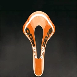 Roulle Ersatzteiles Roulle Vollkohlefaser erweiterter Sattel bequem Straße MTB Kohlenstoff Bicycle Sattel Falten Fahrradfrontsitz Gloss Orange