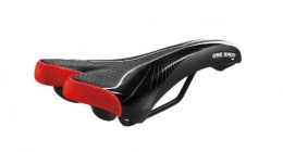 Selle Montegrappa Mountainbike-Sitzes Selle Montegrappa FAHRRADSATTEL Trekking Mountainbike MTB Sattel MG 3100 ONE Shot in Schwarz / Rot- Made in Italy