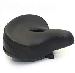 Shoichio Fahrradsitz, Fahrradsitz Weiches Leder Wasserdichtes atmungsaktives Retro Old Wear Resistant-Black