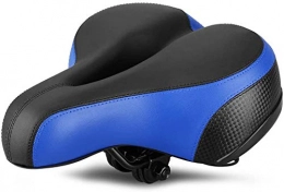 VOANZO Mountainbike-Sitzes VOANZO Fahrradsitz Fahrradsattel, Soft Wide Fahrradsattel Fahrradsitz Kissen für MTB Road Gel Comfort Hybrid Radfahrer (blau und schwarz)