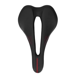 Weikeya Ersatzteiles Weikeya Mountainbike-Sitz, Fahrradsattel, ergonomischer 100-kg-Gewichtsbär für Männer zum Reiten(Schwarz Rot)
