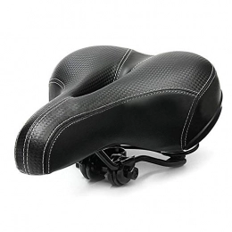 XINGYA Mountainbike-Sitzes XINGYA Fahrrad Radfahren Big Bum-Sattel-Sitz-Straße MTB Bike Breite Soft Pad Comfort Cushion (Color : Black)